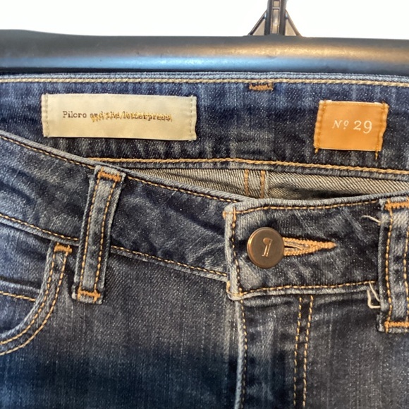 Pilcro and the Letterpress Dark Blue Stet Fit Skinny Jeans - Picture 2 of 7